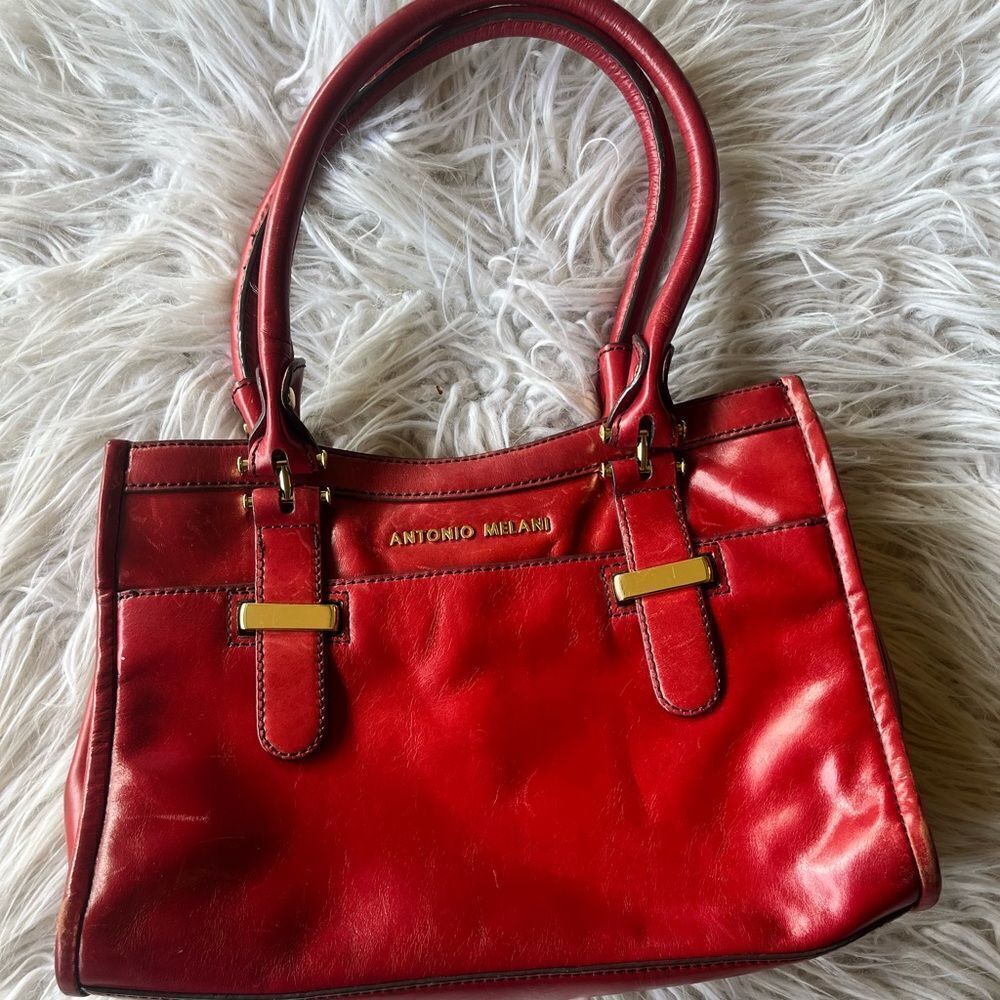 Antonio Melani 💥red 💥Leather Purse Shoulder Bag